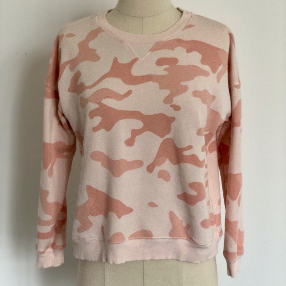 Zoe Karssen Pink Camo Cotton Sweatshirt